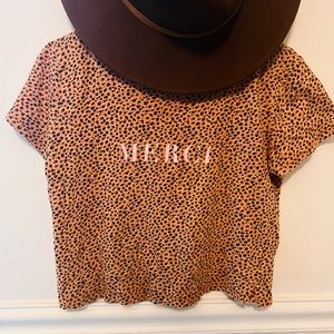 Anthropologie Merci Leopard print tee